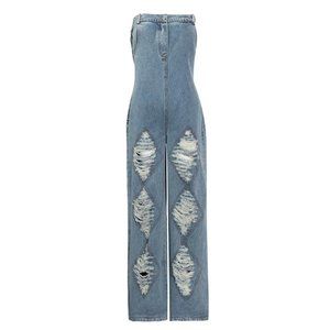 Pull up Your Pants Denim Jumpsuit